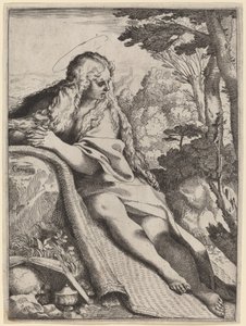 Maria Magdalena i villmarken av Annibale Carracci