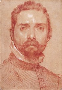 "" Portrett av lutspilleren Giulio Mascheroni "" (Portrett av lutspilleren Giulio Mascheroni) Blood of Hannibal Carracci (Carrache) (1560-1609) ca 1594 Albertina, Wien av Annibale Carracci