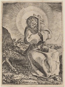 Den hellige Frans av Assisi av Annibale Carracci