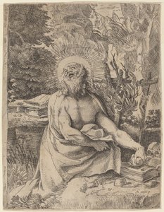 Saint Hieronymus i villmarken av Annibale Carracci