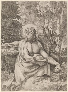 Saint Hieronymus i villmarken av Annibale Carracci