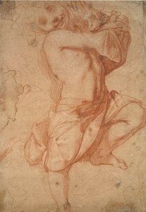 Halvnaken gutt, sent på 1500-tallet av Annibale Carracci