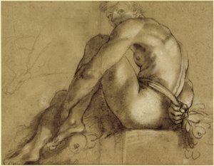 Sittende handling av Annibale Carracci