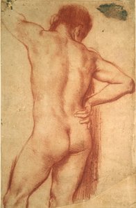 Studie av en naken mann, 1600-tallet av Annibale Carracci