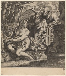 Susanna og de eldste av Annibale Carracci