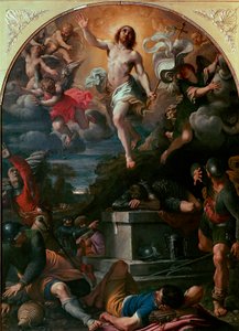 The Resurrection of Christ Maleri av Annibale Carracci (Carrache) (1560-1609) 1593 Søn. 217x160 cm Paris, Musée du Louvre av Annibale Carracci