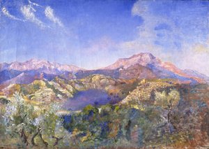 Italiensk landskap (olje på lerret) av Annie Louisa Swynnerton
