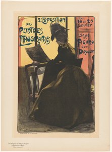 Annonse for den andre utstillingen av Peintres Lithographes i Salle du Figaro Les Maîtres de l