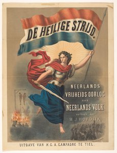 Plakat for The Holy Battle av Willem Jacobszoon Hofdijk av Anonymous