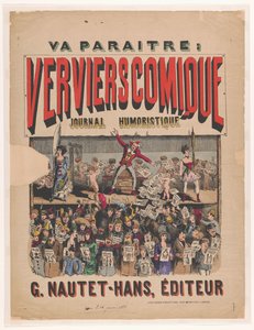 Plakat for magasinet Verviers Comique Journal Humoristique av Anonymous