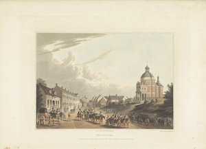 Avvoer av franske kanonnen fra Waterloo Waterloo. Formidling av den franske kanonen fra kampfeltet, 24. juli 1815 (tittel på objekt) av Anonymous