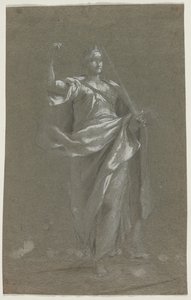 Allegorisk figur (recto og verso) av Anonymous