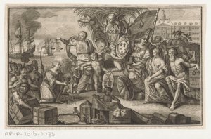 Allegori av East India Company av Anonymous
