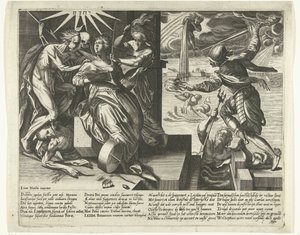 Allegori om nøden og lettelsen i Leiden, 1574 av Anonymous