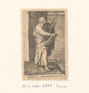 Apostelen Bartolomeus Sancte Bartholomew (tittel på objekt) Apostler (serietittel) av Anonymous