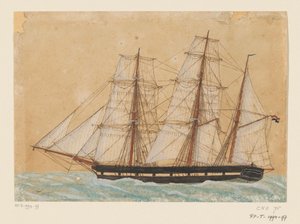 Bark på havet Lekterskipet 