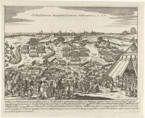 Beleg van Valenciennes, 1567 Beleiring av Valencena Margarita Parmesi Gubernatrice 15,67 (tittel på objekt) av Anonymous