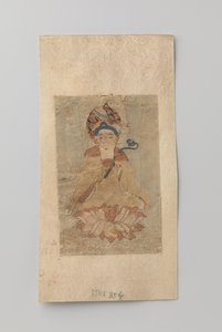 Buddha med ruyi i hånden, sittende på en lotus av Anonymous