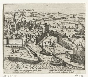 Bossu invaderer Rotterdam, 1572 av Anonymous