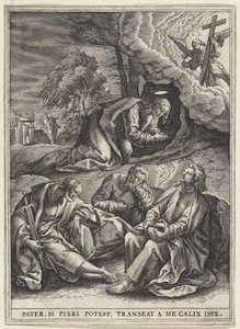 Kristus i Getsemane hage Scener fra Passion of Christ (serietittel) av Anonymous