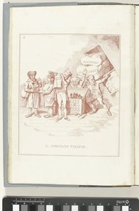 Comité van Financiën, 1795 Il Comitato Finanze (title on object) Hollandia Regenerata (Italiaanse kopie) (series title) La rigenerazione dell