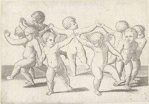 Dansende putti av Anonymous