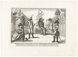 De Hollandse Leeuw av Pruisen, 1787 Forskjellen mellom sekulær og guddommelig rettferdighet: eller, den latterliggjorte falsk-patriotiske suvereniteten (...) (tittel på objekt) av Anonymous