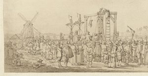 Ledenbergs kiste hang på galgen, 1619 av Anonymous