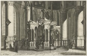 Graven til William av Orange, 1623 Tombe ofte Begraefplaets der Princen van Orange (tittel på objekt) av Anonymous