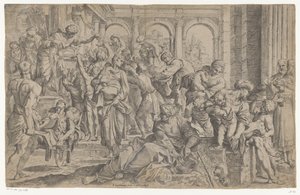 Saint Roch deler ut almisser av Anonymous