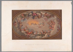 Takmaleriet av Trêveszaal, i Binnenhof Ceiling Trèveszaal (tittel på objekt)