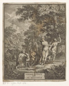 Diana og Shepherds Tittelside for: Gerard Kempher, Herderszangen, 1732 av Anonymous