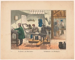Drukkerij og lettergieterij The Printer & the Letter-grunnlegger (tittel på objekt) av Anonymous
