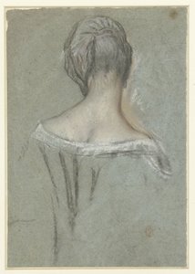 Elegant dame, bakfra av Anonymous