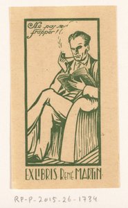 Ex libris av René Martin av Anonymous