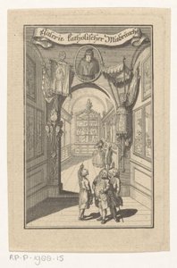 Figurer i galleri møtte portrett i liturgiske gjenstander Galleri for katolske overgrep (tittel på objekt) Forside for: Joseph Richter, Picture Gallery of Catholic Abuses, 1784 av Anonymous