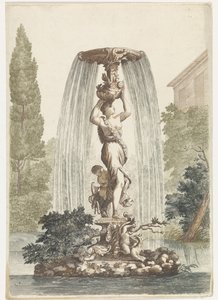 Fontene med Venus og Amor av Anonymous