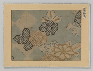 Fragment tekstil av Anonymous