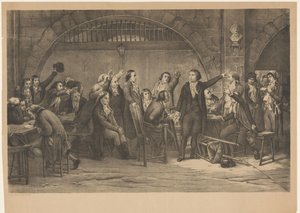 Girondinernes fange 1793 (tittel på objekt) av Anonymous