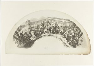 Franske tropper ble tatt til fange av Manuel de Godoy i Madrid 19. mars 1808 Lysbilde 19. de Marzo de 1808. Og Aranjuez. Caida y Prision del Principe de la Paz (tittel på objekt) av Anonymous