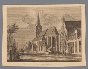 Utsikt i sentrum av Nijkerk Landsbyen Nieukerk (tittel på objekt) av Anonymous