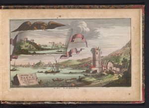 Utsikt over Gaeta, 1734 Skildring av Gaëta, erobret av spanjolene 6. august 1734 (tittel på objekt) av Anonymous