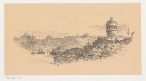 Utsikt over Istanbul av Anonymous