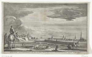 Utsikt over Cambrai, 1677 Skildring av Cameryk, slik den er, i år 1677. av Lodewyk den XIV. ble tatt (tittel på objekt) av Anonymous