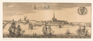 Utsikt over Gamle Arnemuiden Gamle Arnemuyden (tittel på objekt) av Anonymous