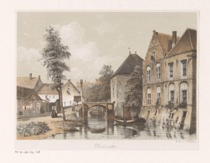 Utsikt over Oudewater av Anonymous