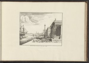 Utsikt over Palazzo del Nunzio Pontificio i Venezia Palais du Nonce à St. Francesco della Vigna à Venise (tittel på objekt) Palasser og monumenter i Venezia, Livorno, Napoli og Roma (serietittel) av Anonymous