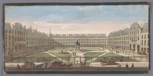 Utsikt over Place Royale i Paris Vûë de la Place Royal (tittel på objekt) av Anonymous