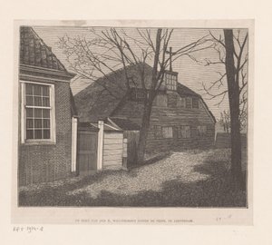 Utsikt over Sint-Willebrorduskerk utenfor Veste i Amsterdam H. Willibrordus-kirken utenfor Veste, i Amsterdam (tittel på objekt) av Anonymous