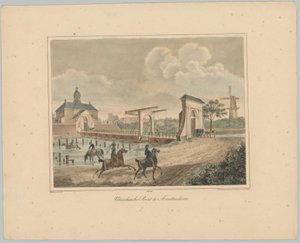 Utsikt over Utrecht-porten i Amsterdam Utrechtse Poort i Amsterdam (tittel på objekt) Ansiktene til de seks hovedportene til byen Amsterdam. 1st Cahier (serietittel) av Anonymous
